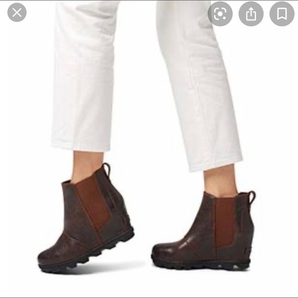 sorel chelsea wedge boot
